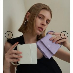 Fae Mini Top Handle Bag - Purple Lizard